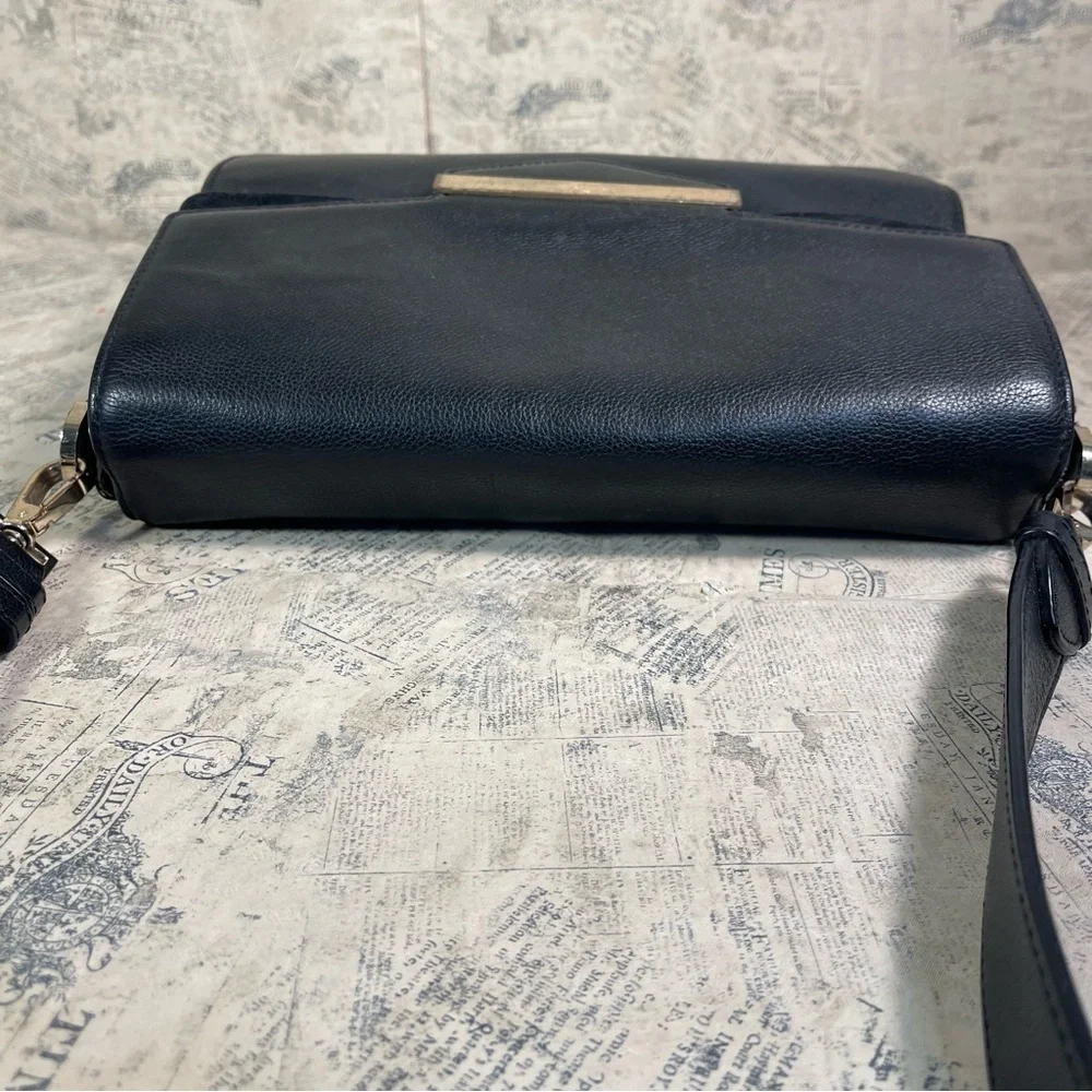Kate Spade Magnolia Park Laurel Brown Leather Suede Crossbody Satchel Bag
